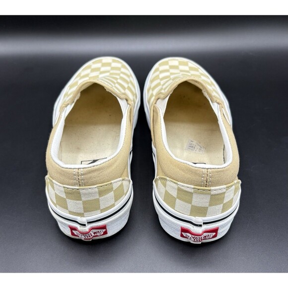 VANS Classic Slip-On Checkerboard / Gold/White Women’s 6.5 / Mens 5.0 - Picture 3 of 8